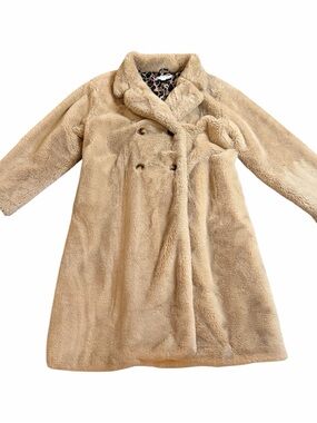 Spiritual Gangster Tan Faux Fur Coat